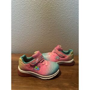 Sketchers Multi Color Girl Sneakers with Lights Size 10